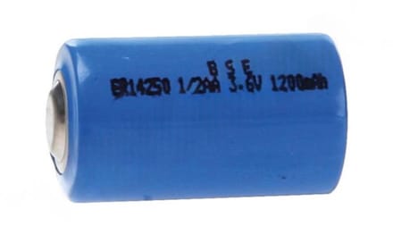 Lithium 1/2 AA 3,6volt
