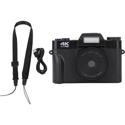 4K HD Digitale Camera 48MP 16x Digitale Zoom Autofocus Anti-Shake 3.0 Inch IPS Scherm Zakformaat Compact