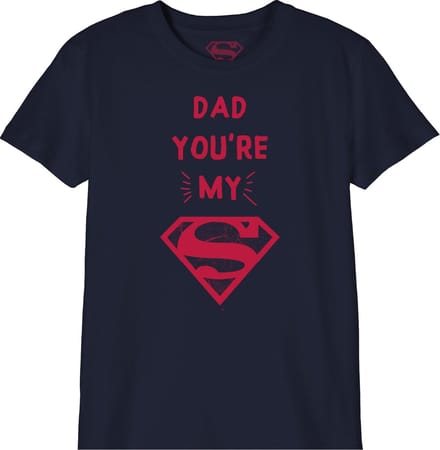 DC Comics - Dad, You're my Superman Child T-Shirt Black - 10 Years