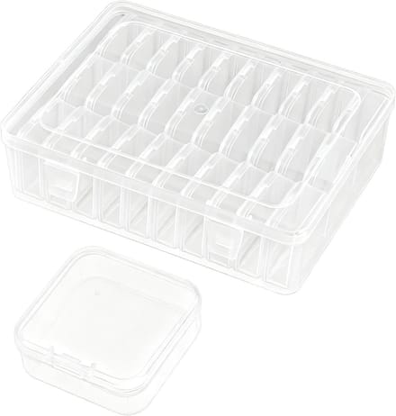 Kralen Organizer - Sieraden Etui - Hobby Projecten - Transparant Ontwerp - 22.5 x 17 x 6 cm - Transparant