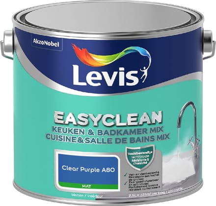 Levis - Easyclean Keuken & Badkamer Mix - Clear Purple A80 - Mengverf - 2,5 L