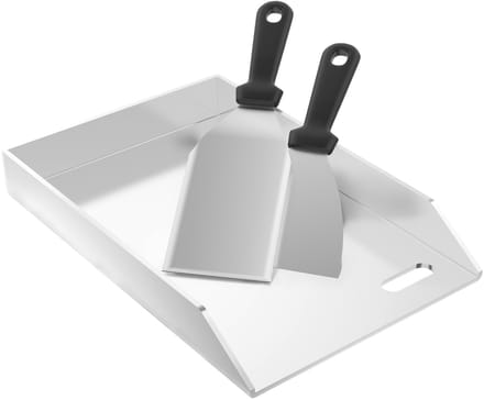 ACXIN Roestvrijstalen Grillplaat - 30x20x4 cm - Plancha - BBQ Gas/Houtskool