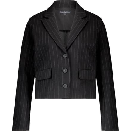 Red Button Blazer Skipper Punta Pinstripe Srb4623 Black Dames Maat - S