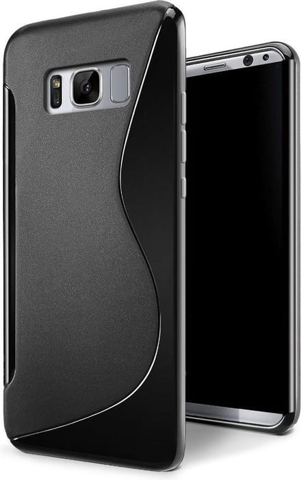 S-Style Zwart TPU Siliconen Case Hoesje voor Samsung Galaxy S8 Plus