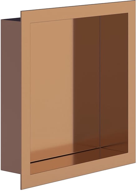 Inbouwnis - Lonis Prim - 30x30x7cm - Geborsteld Koper