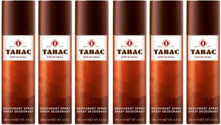 Tabac Original Deo Spray - 6 x 200 ml - Voordeelverpakking
