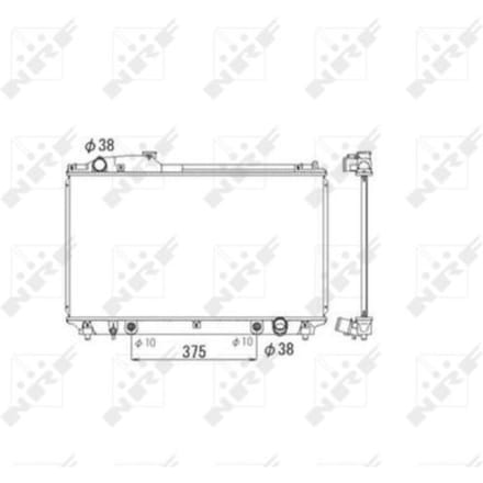 Radiator, motorkoeling NRF 53584