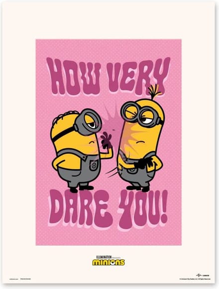 Poster Minions - How Very Dare You 30x40cm