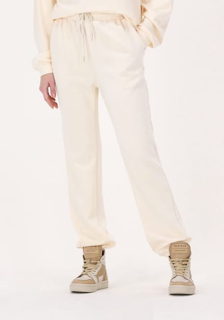 Lollys Laundry Mona Pants Dames - trainingsbroek - Ecru - Maat XS