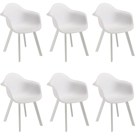 Set van 6 tuinstoelen Mali | Macabane