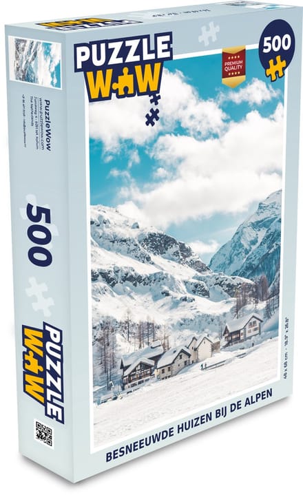 Puzzel Alpen - Huis - Berg - Lucht - Legpuzzel - Puzzel 500 stukjes