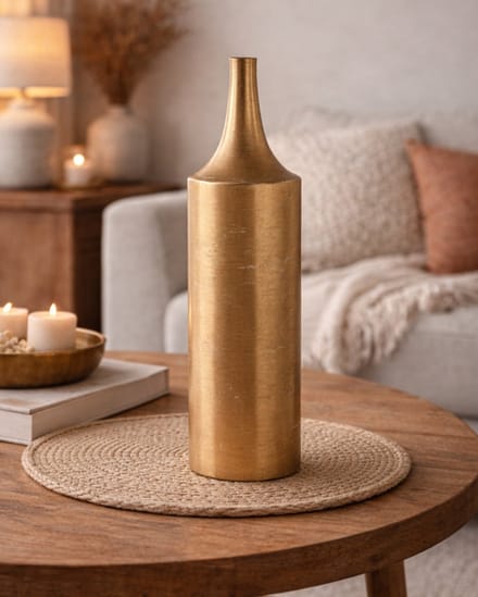 Countryfield Fles Marlow metaal L20B20H65 goud