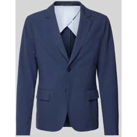 2-knoops colbert met viscose en reverskraag