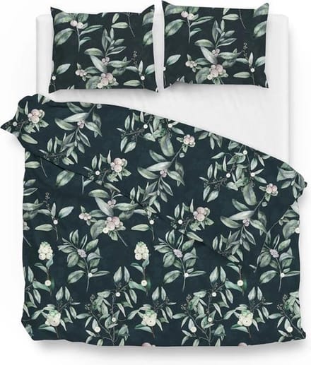 Zo! Home Matera Dekbedovertrek - Flanel - Eenpersoons - 140x200/220 cm - Green