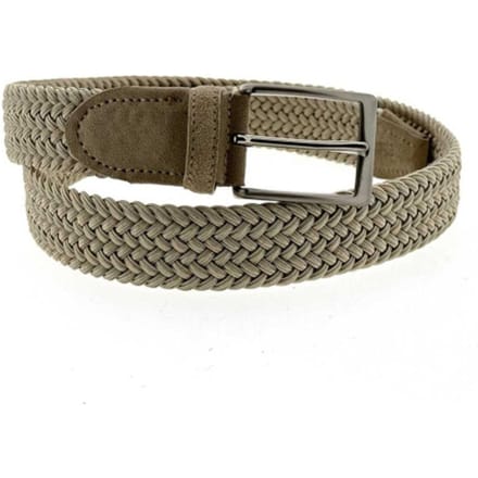 LeCram 1002 Elastische vlecht riem beige, 105