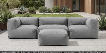 Luxe Modulaire Hoekbank – Grijs – 255 cm – Industrohome