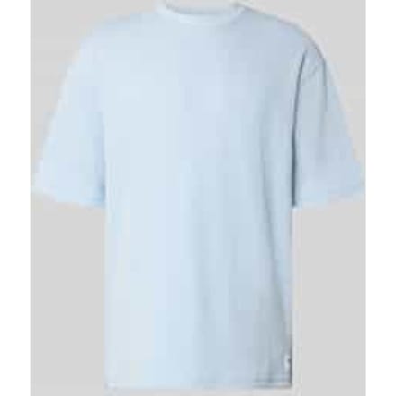 relaxed fit T-shirt van katoenmix model 'NUWAFFLE'