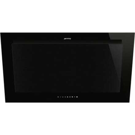SMEG Wandkap Afzuigkap, Wandkap, Linea, Zwart, 90 cm, A+