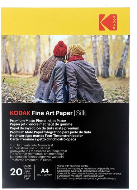 Kodak Fine Art Papier Zijdeachtig A4 260 g - 20 snelheden
