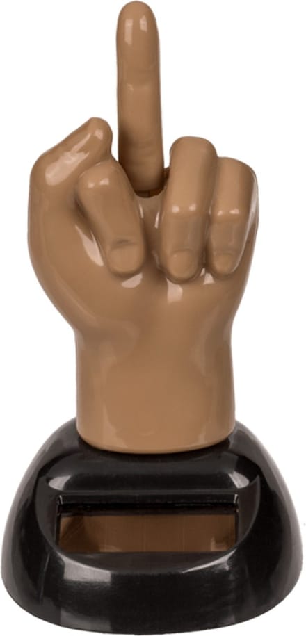 OOTB Middelvinger figuurtje op zonne-energie