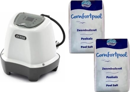 Intex - Zoutwatersysteem 26662GS & Zwembadzout 40 kg