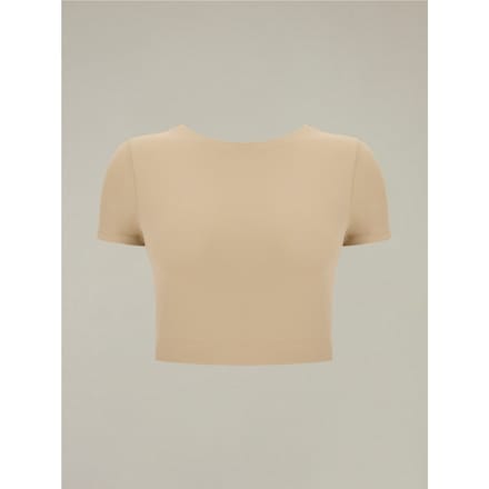 top bijgesneden emily vrouw beige