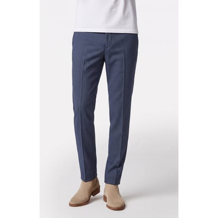Calvin Klein Micro Dot Slim Trousers Dark Slate Blue Größe: 46 | Maßgeschneiderte Hosen Outlet | Herren | Blau