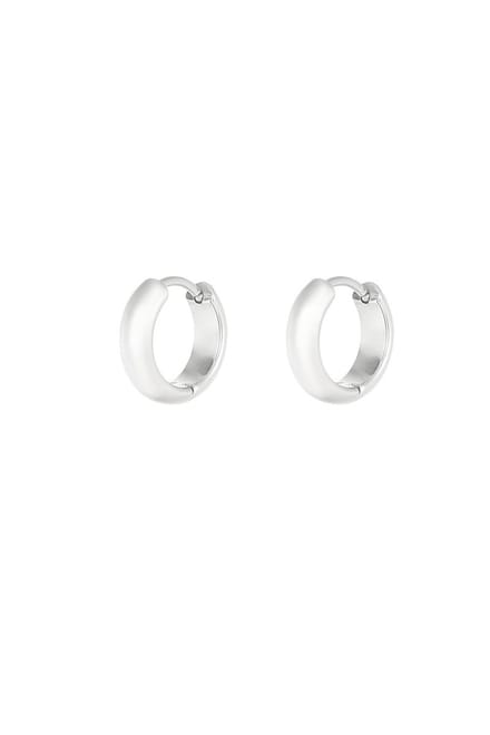 Bijoutheek Oorringen Hoop 3mm breed Zilver