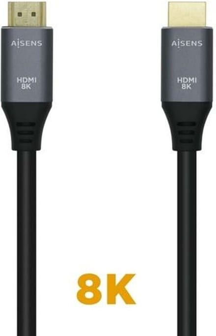 HDMI-Kabel Aisens A150-0426 Zwart Zwart/Gris 1 m
