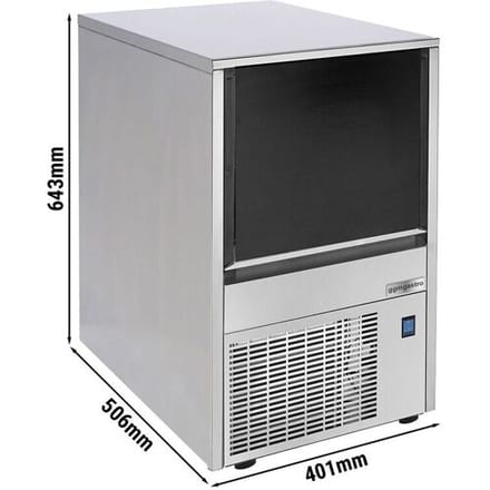 GGM Gastro IJsblokjesmachine - holle cilinder - 19 kg/24 h zilver