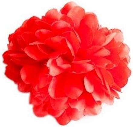 Spaanse haarbloem rood - bloem bij flamenco jurk -