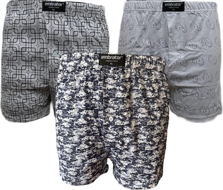 Embrator 3-pack mannen Boxershort Loose Fit katoen XL