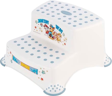 Keeeper PAW Patrol - Opstapje - antislip platform - max 120kg - Wit/Blauw 2 Treden