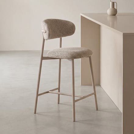 LABEL51 Kaito Barkruk - Naturel - Geweven - Laag - Kruk -