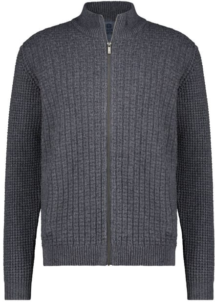 Fellows United Cardigan Vest Luxe 80% Lambswool Grey (32.1110 - 123)