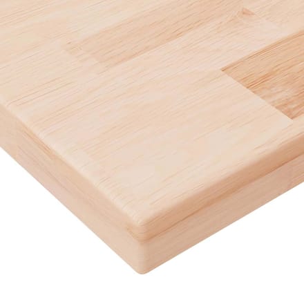 vidaXL - Plank - 40x20x2,5 - cm - onbehandeld - massief - eikenhout