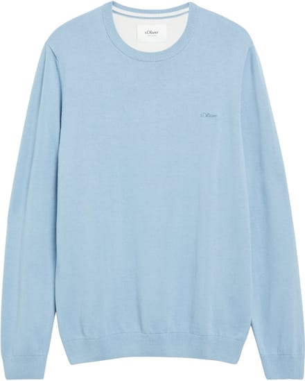 regular fit pullover van puur katoen