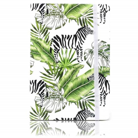 A5 Notitieboekje - Vintage Tropical - Zebra
