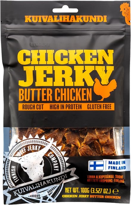 Kuivalihakundi Chicken Jerky - Butter Chicken - 2 x 100g - Beef jerky