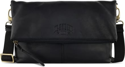 KLONDIKE 1896 Leren Schoudertas Rush Jessica Shoulderbag Black Zwart