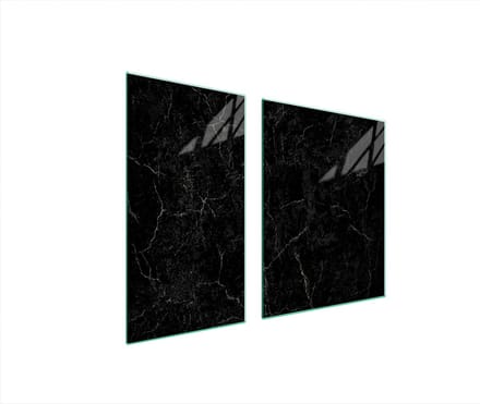 TMK ArtDeko - Marmer Snijplank - 90x52 cm - Hartglas - Beschermpaneel