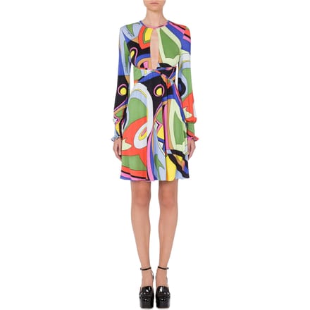 Moschino Multicolor Print Jersey Dress Multicolour Taglia: 42 | Abiti Mini Outlet | Donna