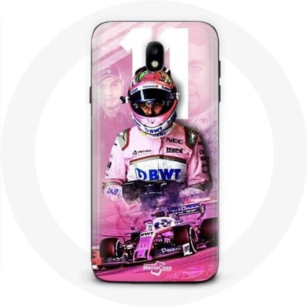 Coque - Formule 1 - Galaxy J3 2017 - Sergio Pérez - Souple - Rose rose