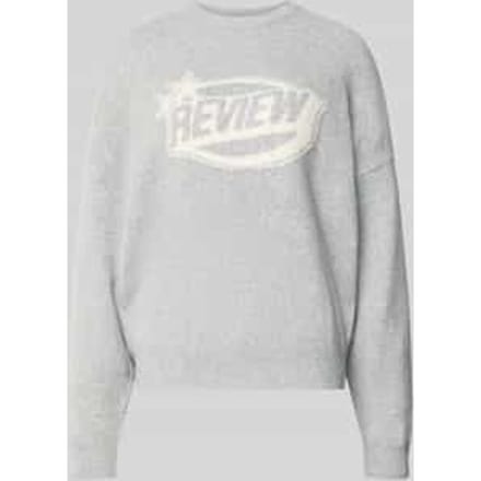 Gebreide pullover met labelprint
