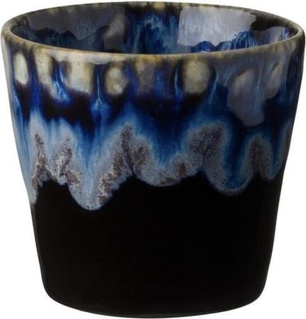 Costa Nova - servies - lungo kop - Grespresso Zwart - aardewerk - H 7,5 cm