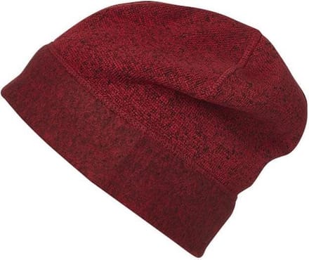 Myrtle Beach - Unisex Workwear Gebreide Fleece Beanie (Rood/Zwart)