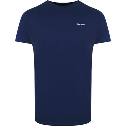 Palm Angels Classic Logo Marineblauw T-shirt