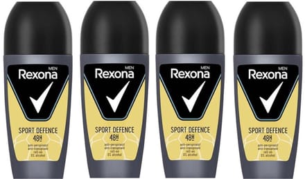 Rexona Deo Roller Men - Sport Defence - Voordeelverpakking 4 x 50 ml