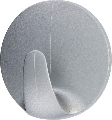 tesa POWERSTRIPS® Zelfklevende haak Small Rond Chroom (mat) Inhoud: 3 stuk(s)