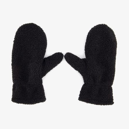 Dames teddy wanten zwart